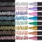 KINGART® Liquid Chalk Markers, Metallic Colors, Round & Chisel Tip, Set of 8